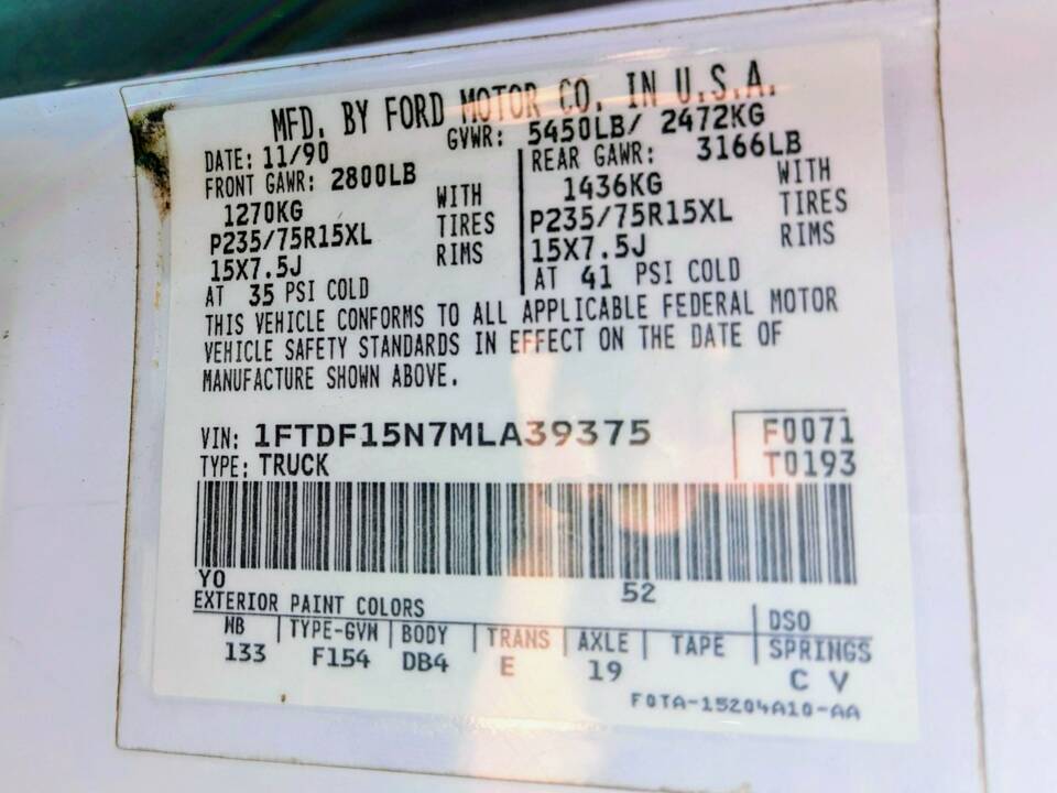 Image 39/65 of Ford F-150 (1991)