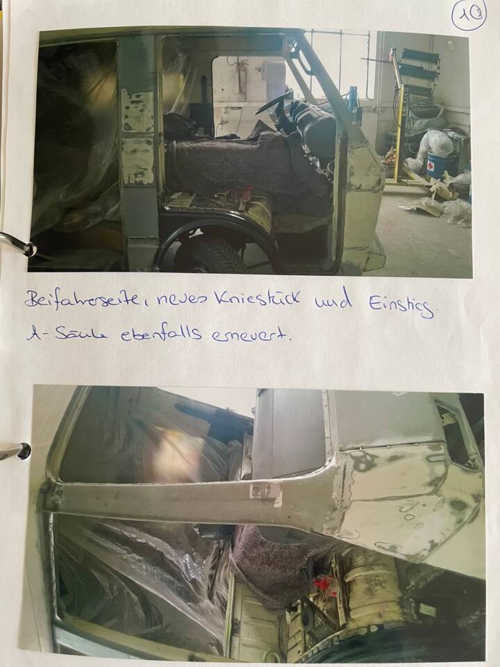 Auszug aus Restaurations-Dokumentation