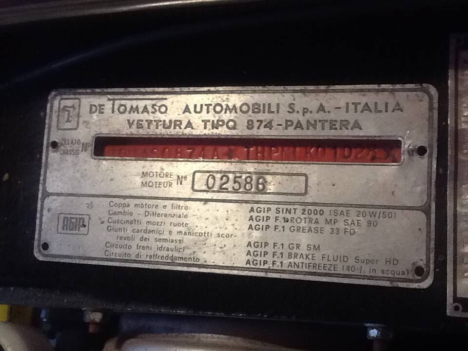Image 17/20 de De Tomaso Pantera L (1971)