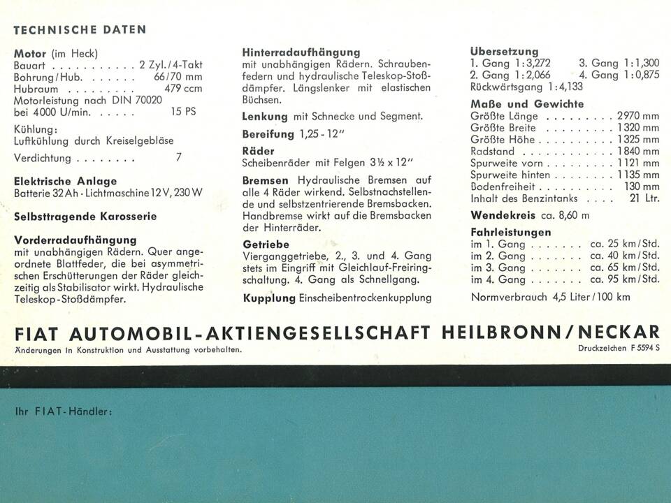 Image 21/24 of FIAT 500 Nuova (1959)