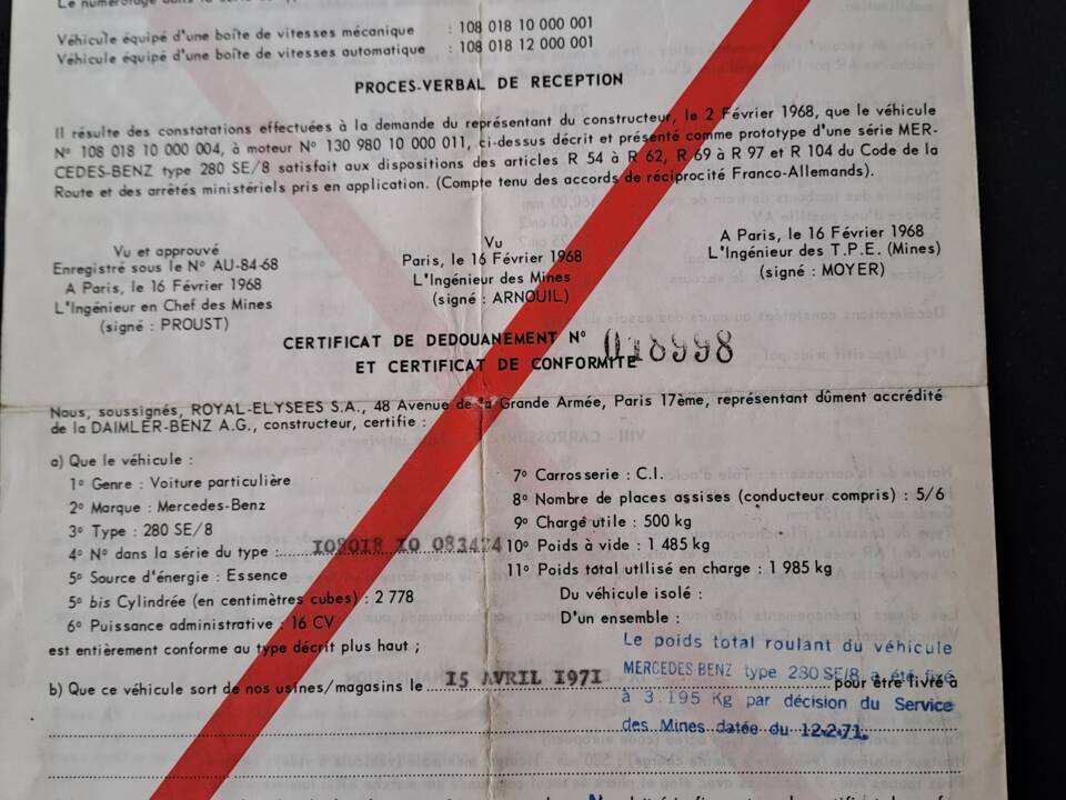 Bild 80/80 von Mercedes-Benz 280 SE (1971)