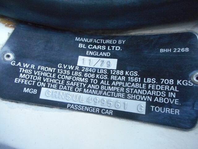 Image 20/21 of MG MGB (1980)