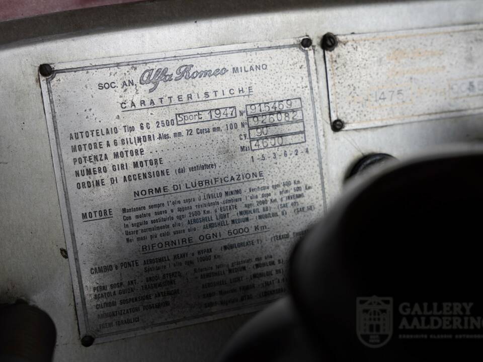 Image 29/50 de Alfa Romeo 6C 2500 Freccia d`Oro Sport (1947)