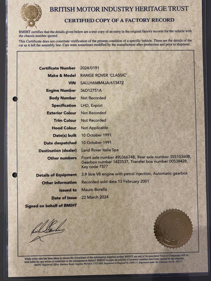 Imagen 33/87 de Land Rover Range Rover Classic Vogue SE (1992)