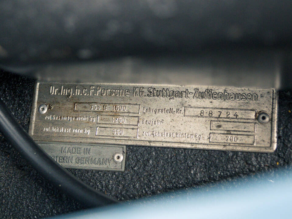 Immagine 37/46 di Porsche 356 B 1600 Roadster (1961)