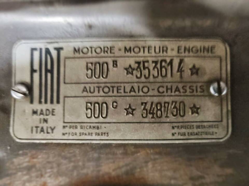 Image 7/7 of FIAT 500 C Belvedere (1951)