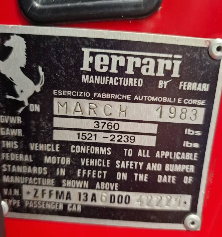 Image 50/82 of Ferrari 308 GTS Quattrovalvole (1983)