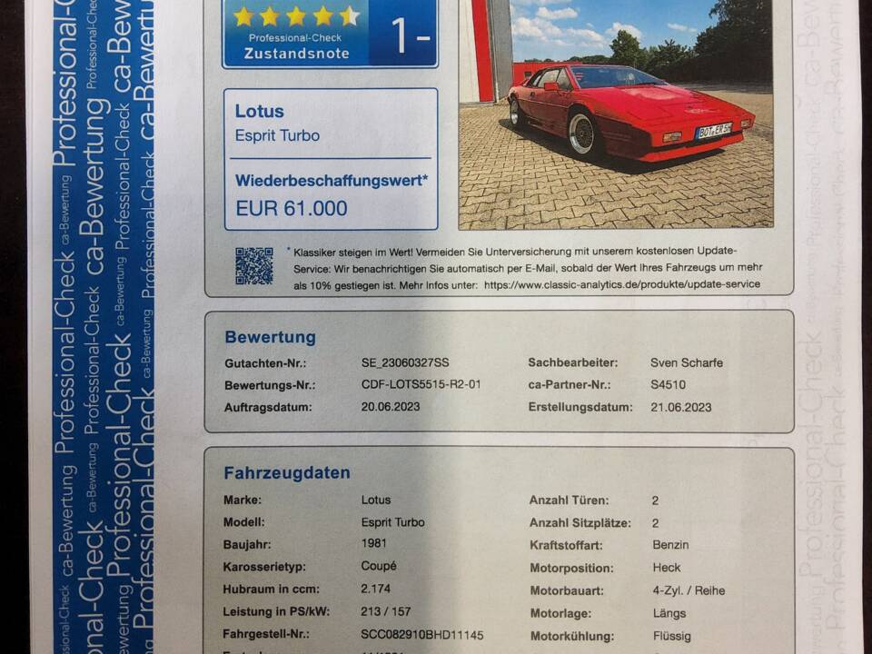 Bild 116/119 von Lotus Esprit Turbo (1981)