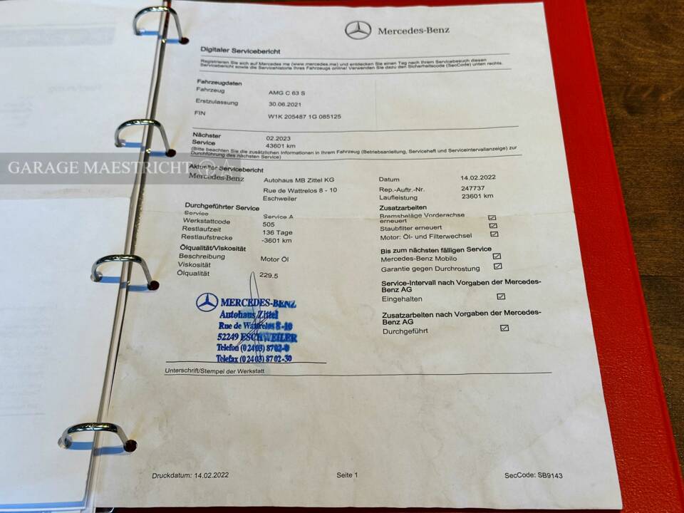 Immagine 99/100 di Mercedes-Benz C 63 S AMG (2021)