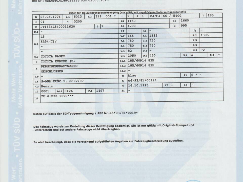 Image 51/51 of Toyota Paseo (1996)