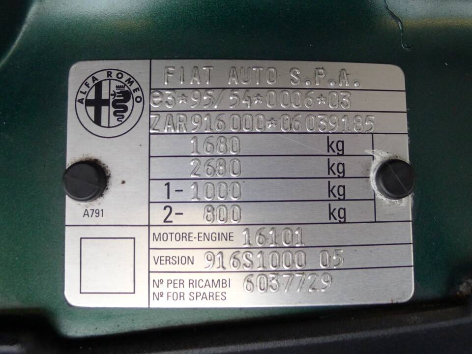 Image 12/42 of Alfa Romeo Spider 3.0 V6 12V (1997)