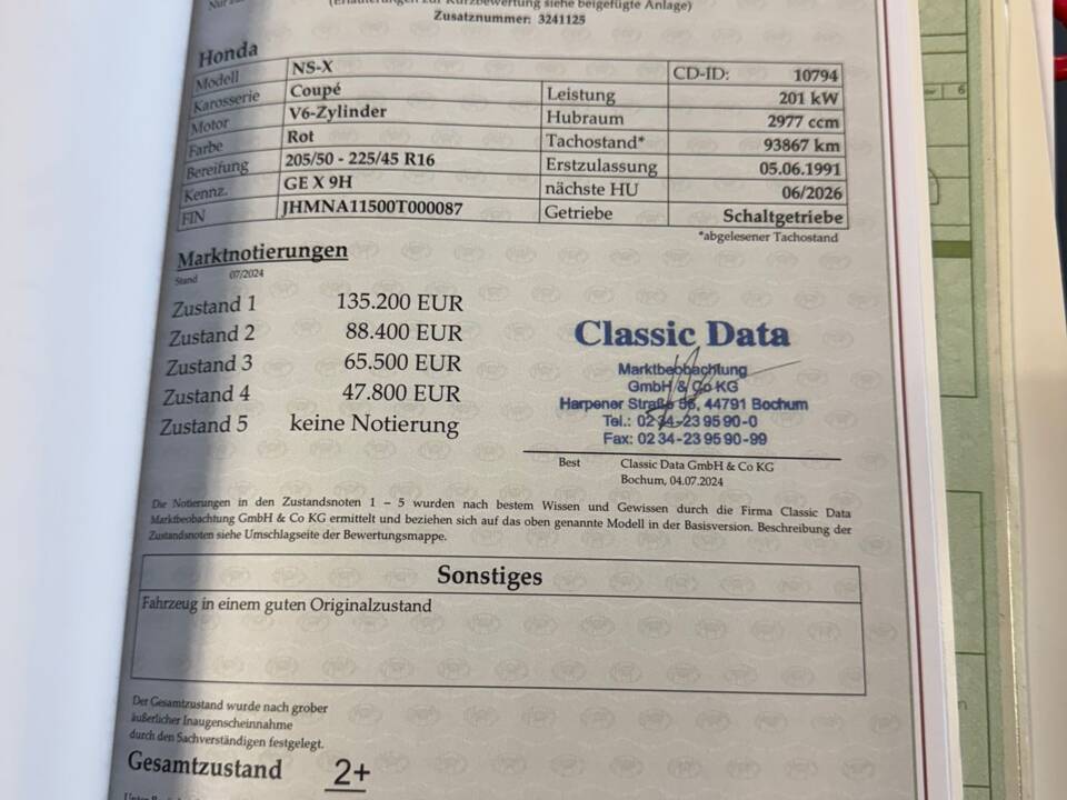 Bild 74/78 von Honda NSX (1991)