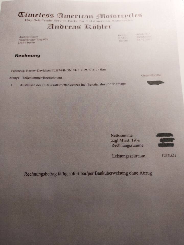 Bild 8/10 von Harley-Davidson Electra Glide Shovelhead (1972)