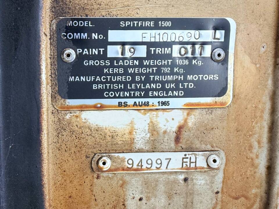 Bild 10/22 von Triumph Spitfire 1500 (1977)