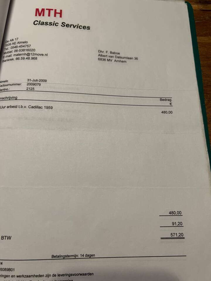 Image 54/56 of Cadillac Sedan DeVille (1959)