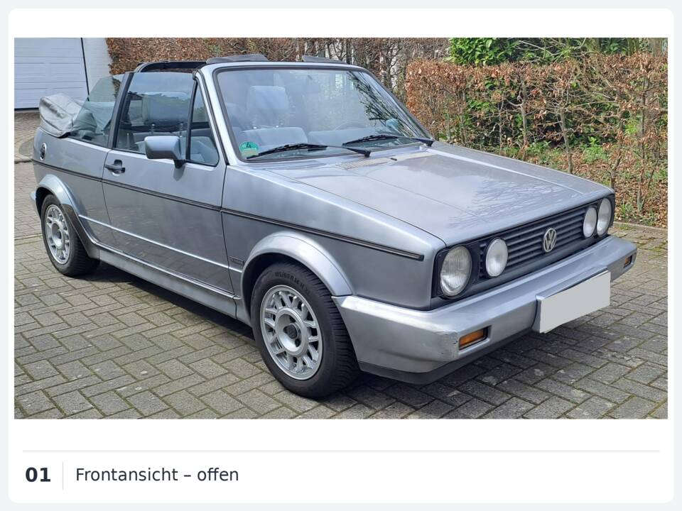 Image 2/15 of Volkswagen Golf Mk I Convertible 1.8 (1988)