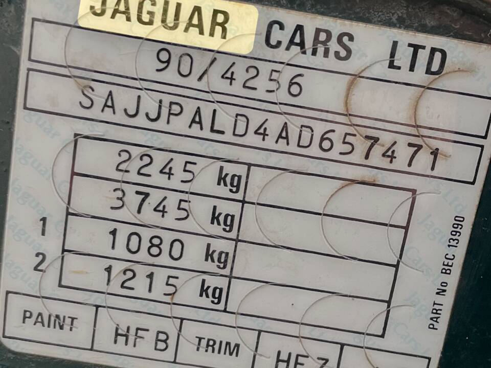 Bild 51/51 von Jaguar XJR 4.0 Sport (1991)