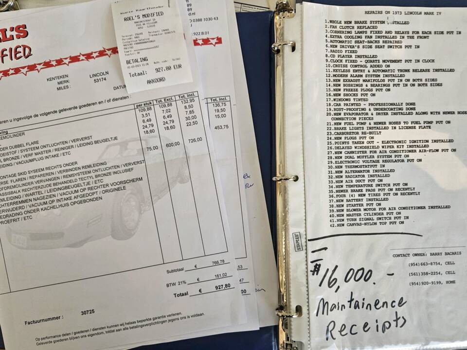 Bild 16/18 von Lincoln Continental Mark IV (1973)