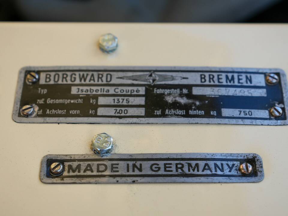 Afbeelding 18/50 van Borgward Isabella Coupe-Cabriolet (1961)