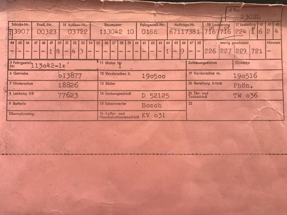 Bild 24/50 von Mercedes-Benz 230 SL (1967)