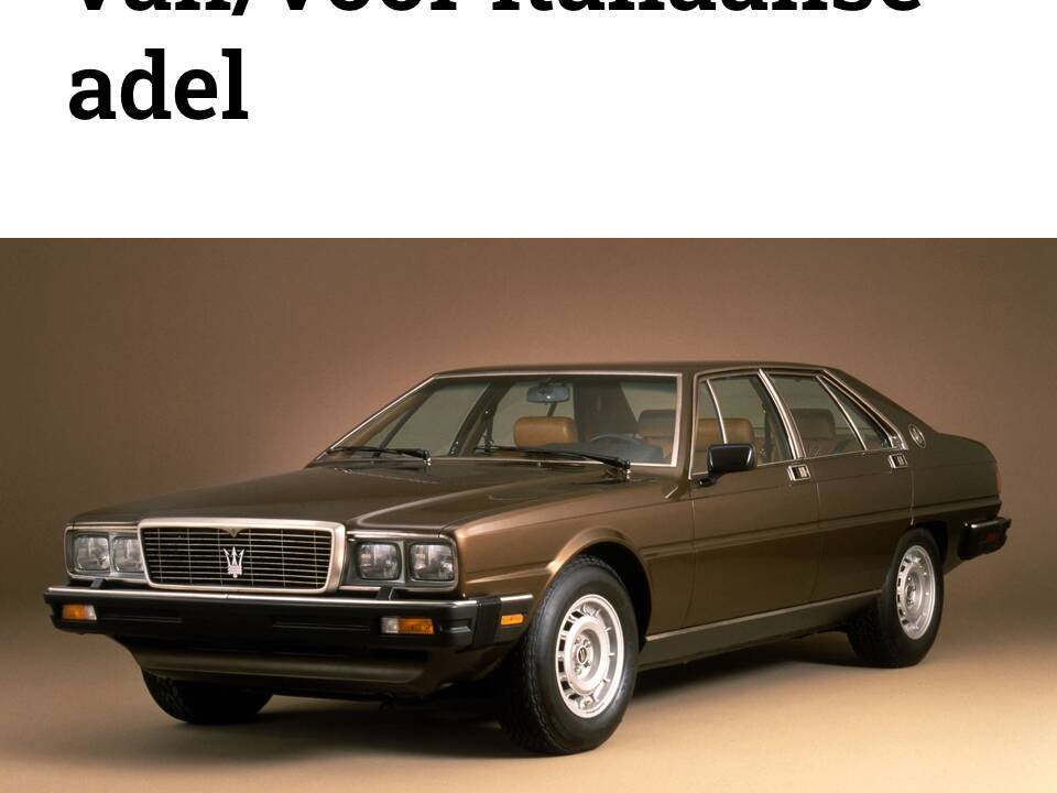 Afbeelding 22/23 van Maserati Quattroporte 4900 (1980)