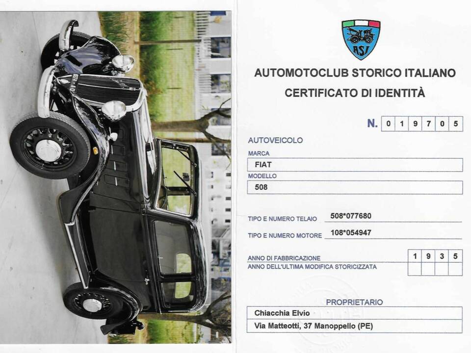 Bild 74/77 von FIAT 508 Balilla Series 2 (1935)