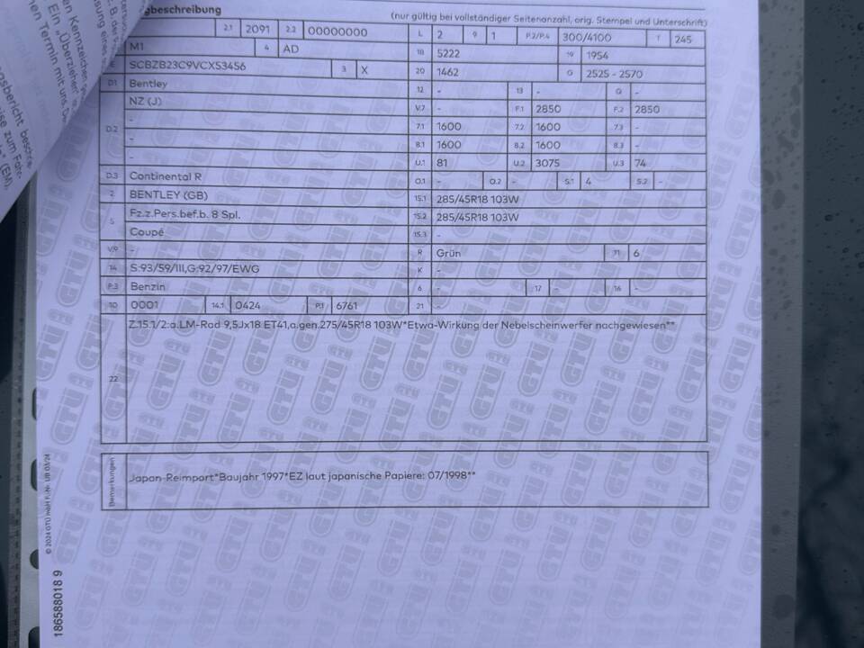Bild 41/86 von Bentley Continental R (1997)