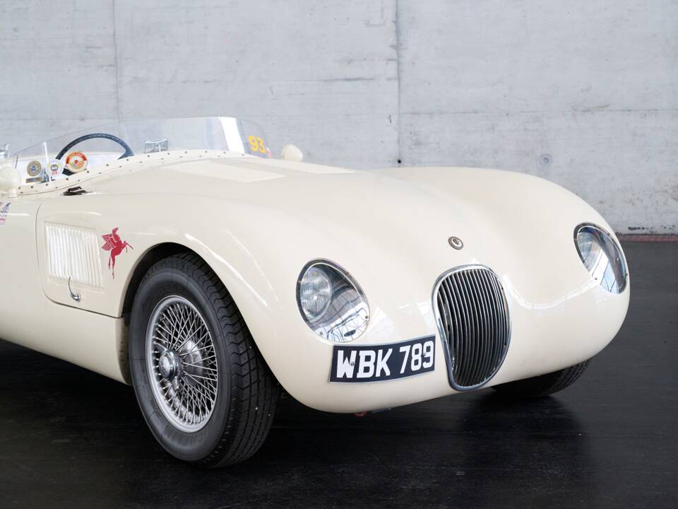 Obraz 50/50 pojazdu Suffolk C-Type Jaguar (1960)