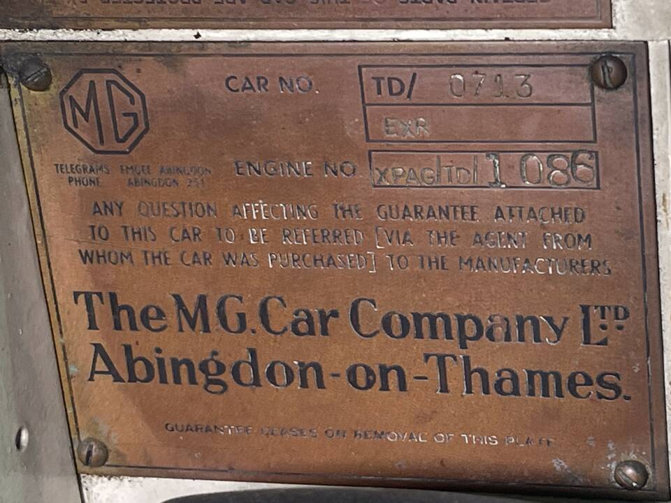 Imagen 12/12 de MG TD Midget (1950)