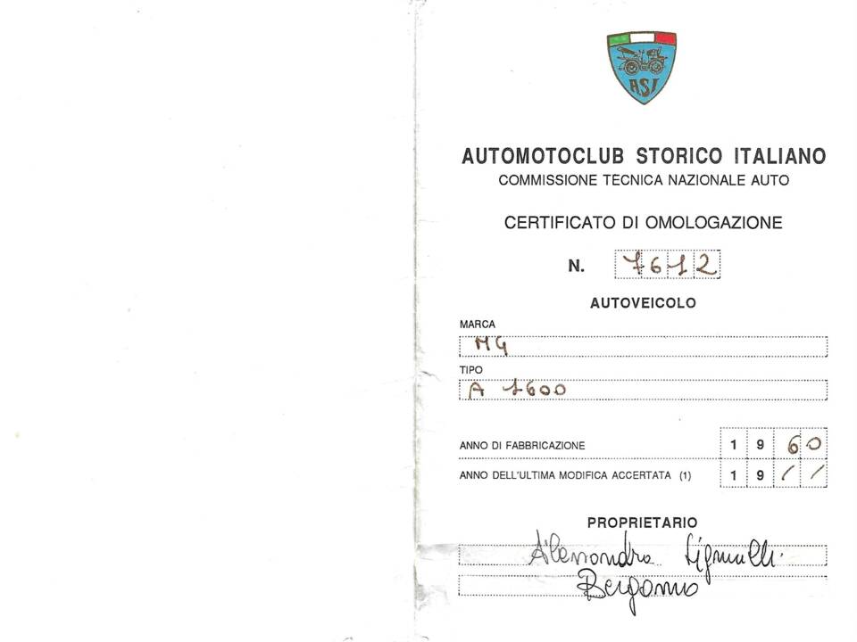 Imagen 56/57 de MG MGA 1600 (1960)