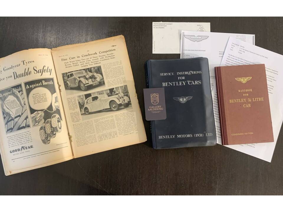 Bild 8/50 von Bentley 3 1/2 Liter Park Ward FHC (1933)