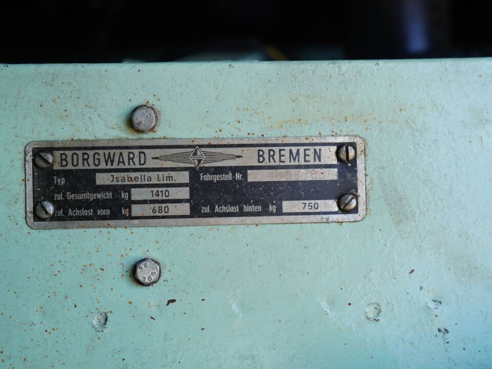 Image 83/83 of Borgward Isabella (1959)