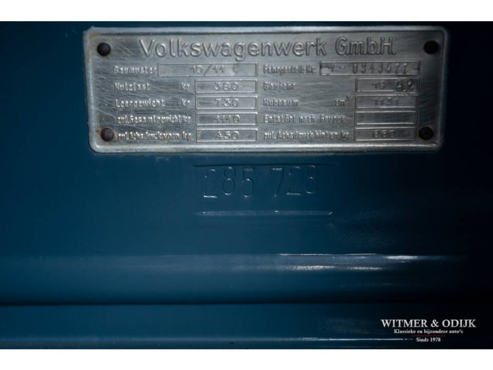 Bild 29/29 von Volkswagen Käfer 1100 Export (Brezel) (1951)