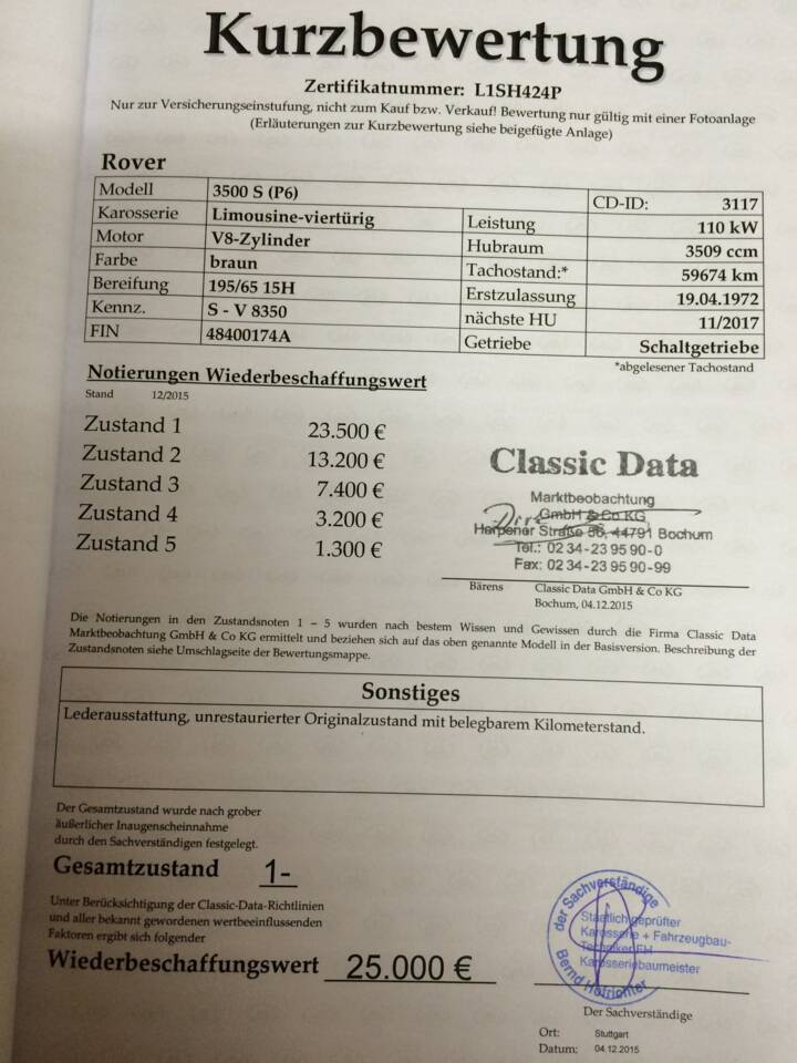 Image 6/31 of Rover 3500 S (1972)