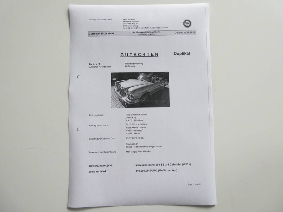 Image 31/31 of Mercedes-Benz 280 SE 3,5 (1970)