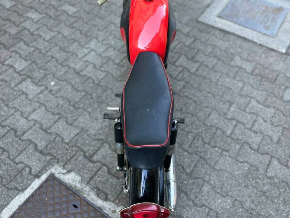 View from above with number plate