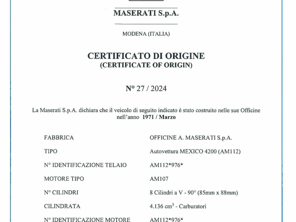 Image 96/101 of Maserati Mexico 4200 (1971)