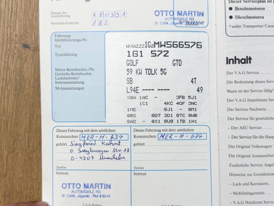 Image 64/92 de Volkswagen Golf Mk II GTD 1.6 (1991)
