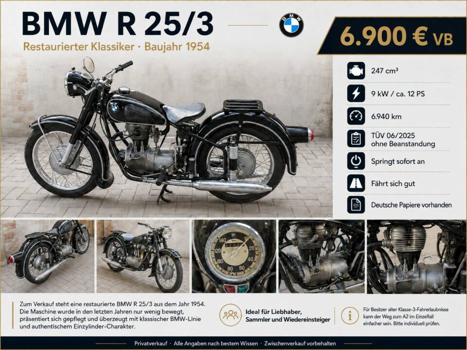 Image 1/6 of BMW R 25/3 (1954)