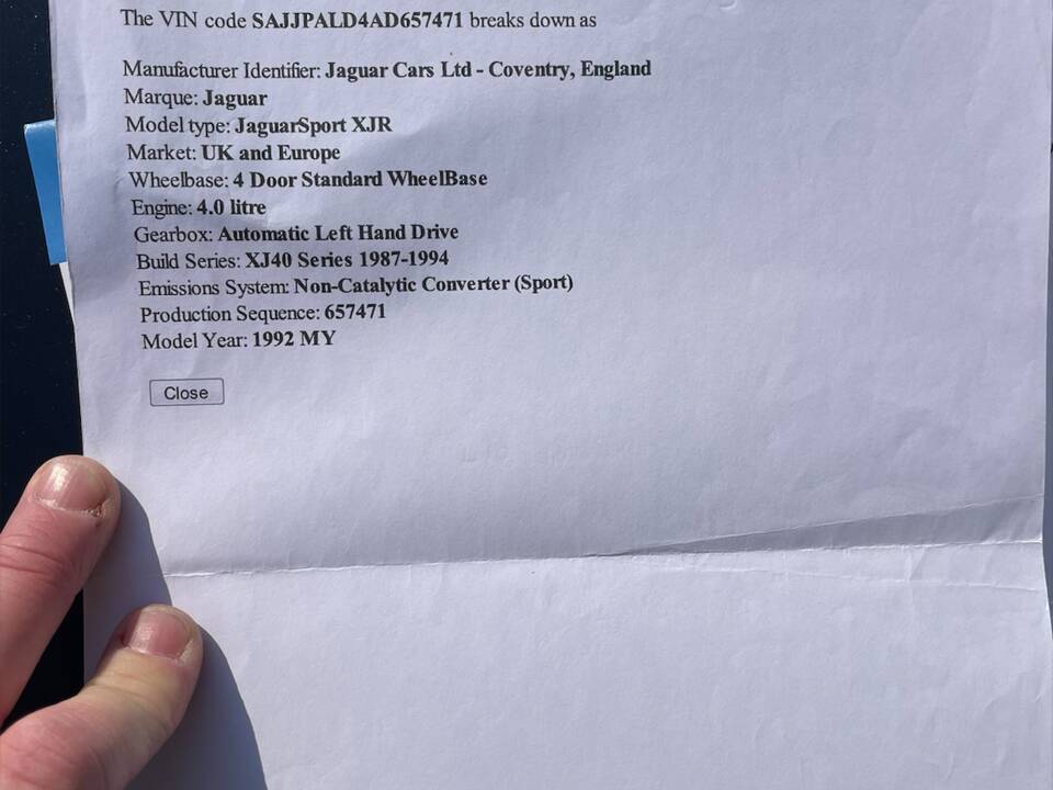 Bild 9/51 von Jaguar XJR 4.0 Sport (1991)