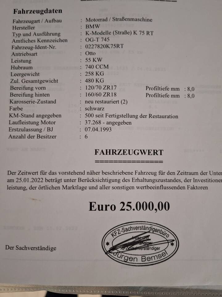 Image 11/56 of BMW K 75 RT (1993)