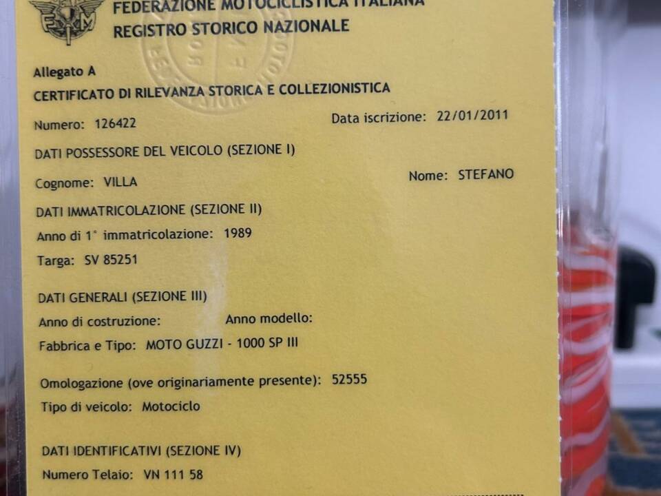 Immagine 2/5 di Moto Guzzi 1000 SP III (1989)