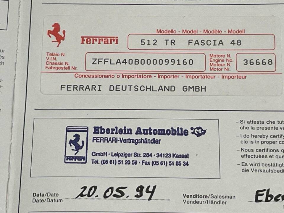 Afbeelding 17/20 van Ferrari 512 TR (1994)