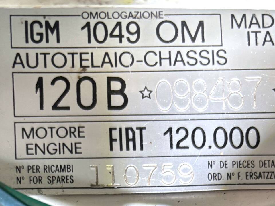 Bild 9/22 von Autobianchi Bianchina Panoramica (1966)