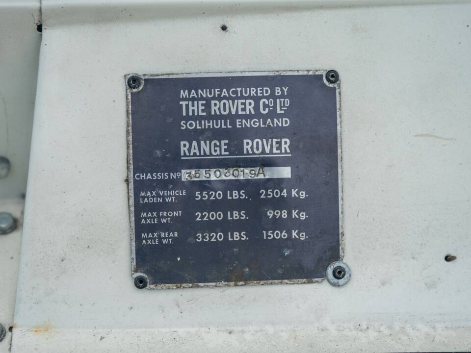 Image 27/48 de Land Rover Range Rover Classic 3.5 (1971)