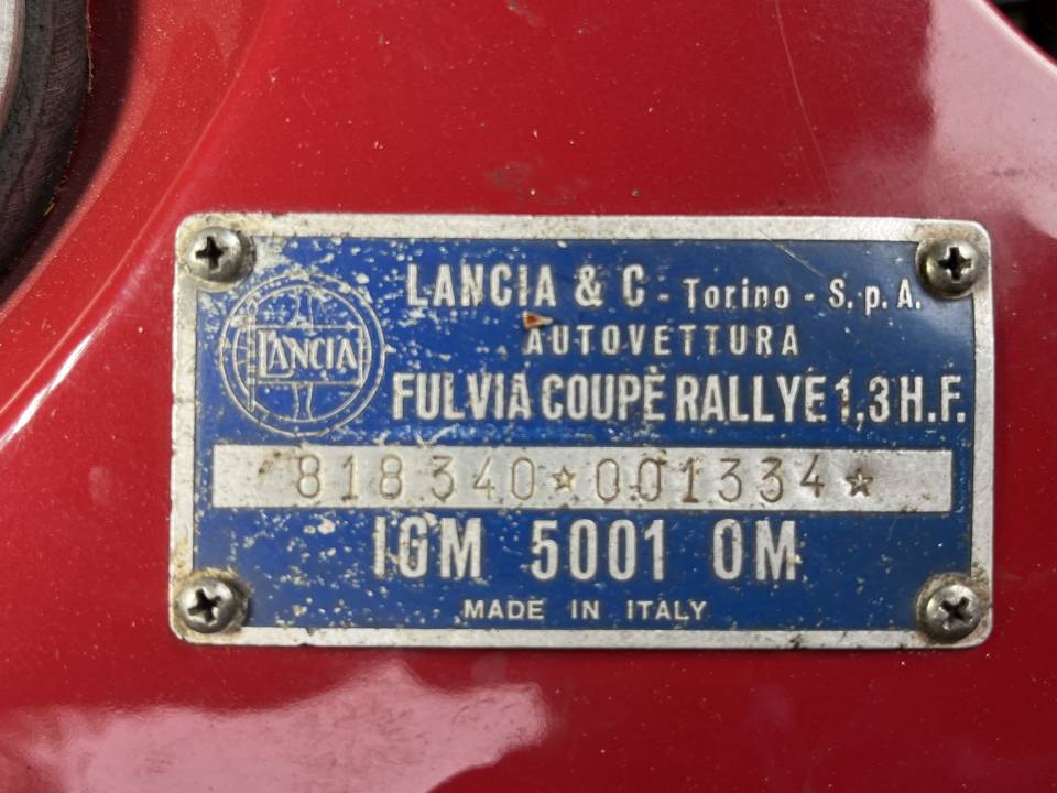 Image 15/80 of Lancia Fulvia Coupe Rallye HF (1968)