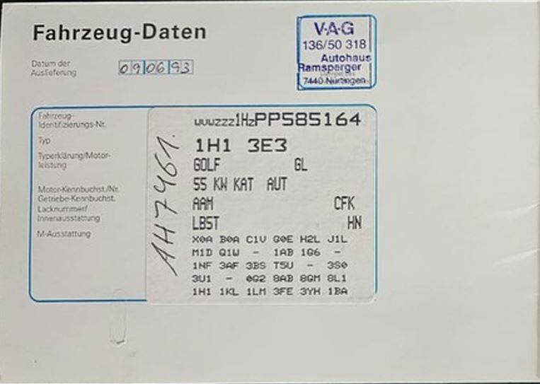 Bild 52/60 von Volkswagen Golf III 1.8 (1993)