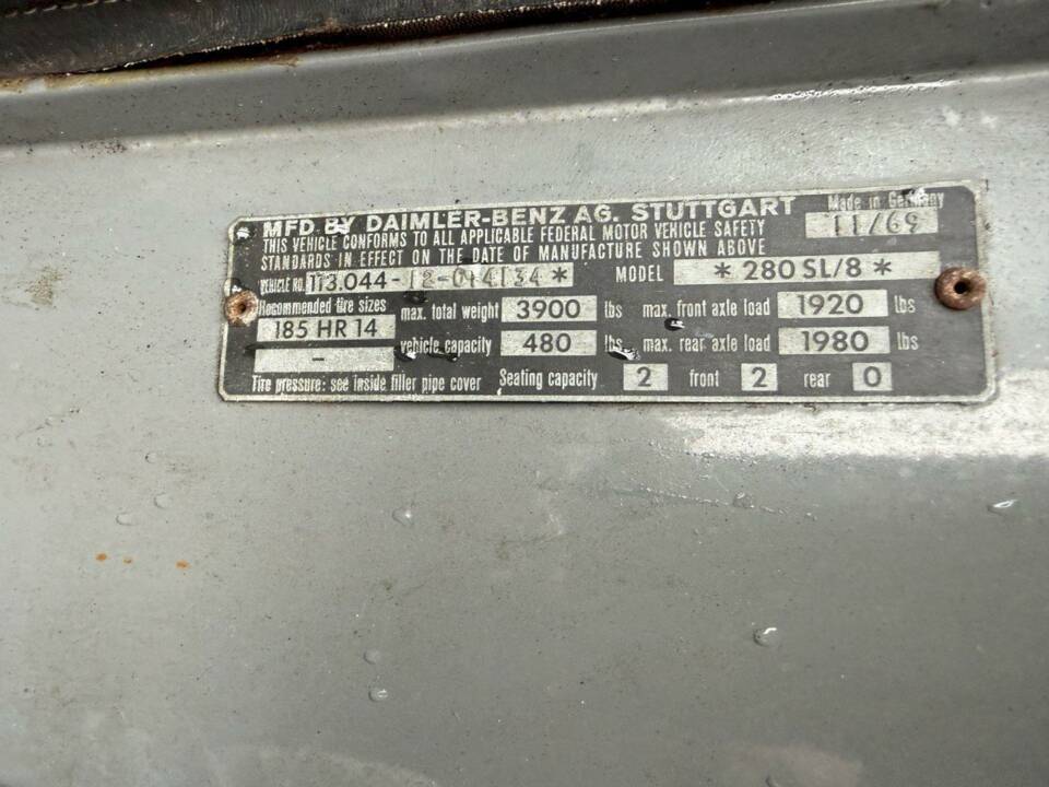 Image 17/36 of Mercedes-Benz 280 SL (1970)