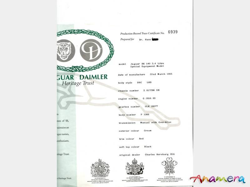 Immagine 27/74 di Jaguar XK 140 SE DHC (1955)