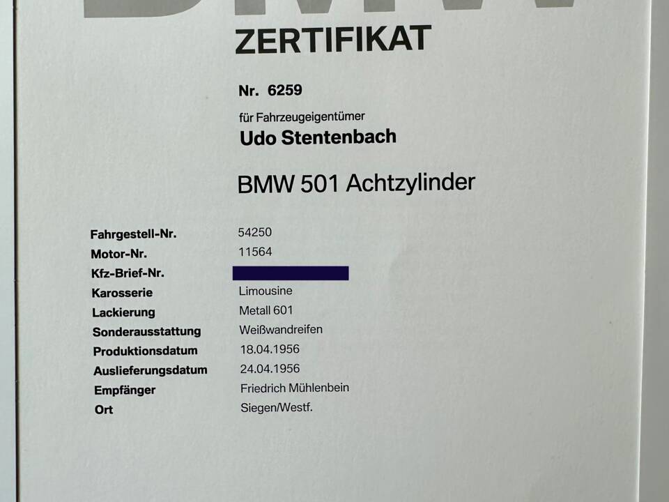 Bild 46/52 von BMW 501 V8 (1956)
